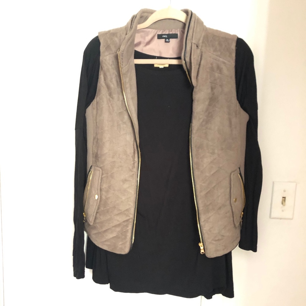 Black Long Sleeve Piko Top